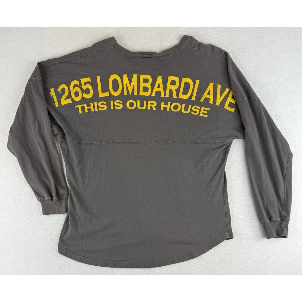 Green Bay 1265 Lombardi Spirit Jersey Long Sleeve Shirt Size Large Oversized‎